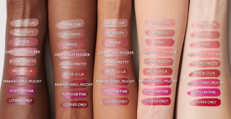 رنگ پوست های مختلف با رژ لب